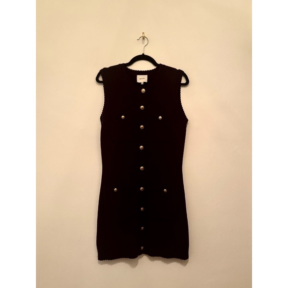 Reformation Catalina Cotton Mini Dress in Navy - Picture 6 of 9